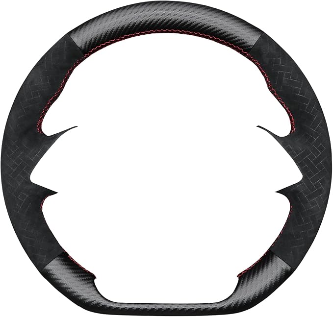 MEWANT for Camaro Steering Wheel Cover 2016-2024 Hand-Stitched for Chevy Camaro Car Steering Wheel Wrap