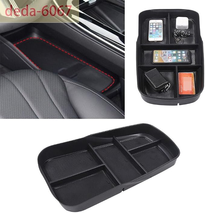 ABS Car Storage Box Central Control Lower Storage Box Tray,Fit forMercedes-Ben-z EQE EQS 2022-2024,Center Console Organizer Lower Tray Central Control Storage