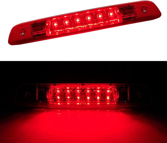 Third 3rd Brake Light LED for 2001 2002 2003 Toyota Highlander, High Mount Rear Brake Lights Assembly for 01 02 03 Highlander, Waterproof Center Cab Lamp Stop Light
