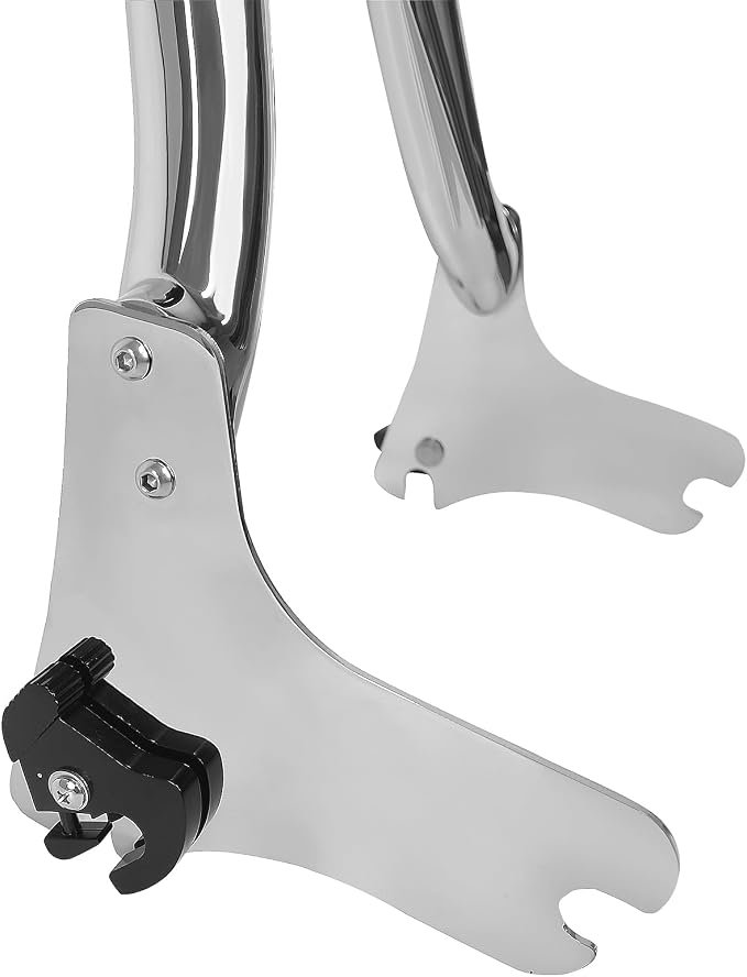 Detachable Chrome Sissy Bar Passenger Backrest Rear Pad Compatible for Harley Davidson Touring 1997-2008 Road King Electra Glide Street Glide FLHR FLHX FLHT FLTR [26 Inches]