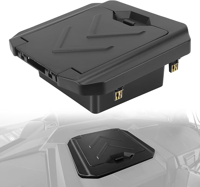 Center Console Dash Storage Organizer For Polaris RZR PRO XP/ XP4 2020-2025, For Polaris RZR PRO R/RZR TURBO R/ R4, Storing/Organizing Off-Road Items in Flip-Lid Enclosed Storage Compartment