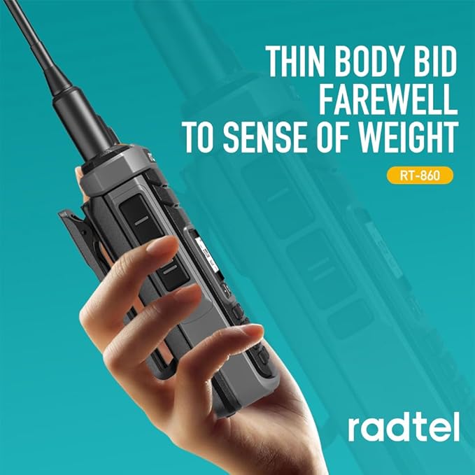 Radtel RT-860G GPS Version Multi Band Ham Radio HF UHF VHF Dual Band with AM USB LSB CW CB LW MW SW SSB Reception, 1024 Channels, 2000mAh Battery, Type-C Charging