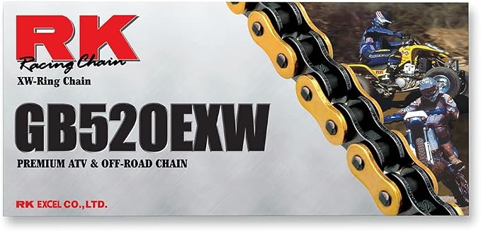 RK Racing Chain New RK GB520EXW Chain 120 Link for Aprilia RXV 450 06-10, RXV 550 06-10, SXV 450 06-10, SXV 550 06-10