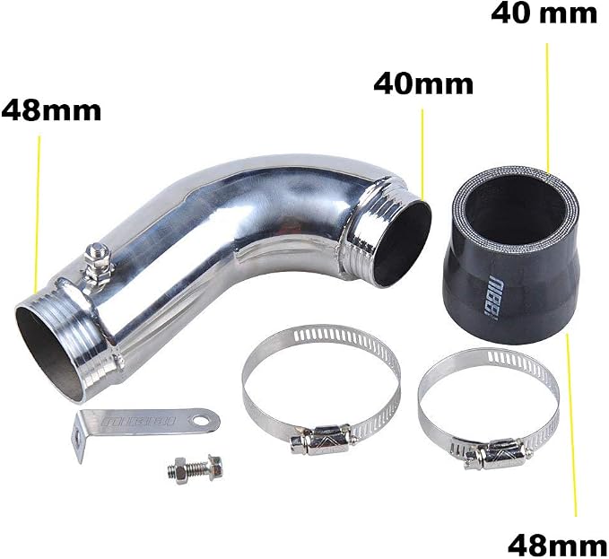 NIBBI Racing Parts Original Replacement High Performance Speed Modified Carburetor Kit PE26MM GY6 Curved Pipe Throttle Cable High Flow Air Filter 48MM Fit GY6 Engine Scooter 100CC 125CC 150CC