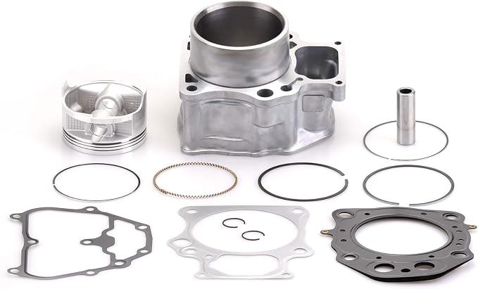 Cylinder Piston Gasket Top End Rebuild Kit Compatible for Honda Rancher TRX420 2007-2018 12100-HP7-A00 12100-HP5-600