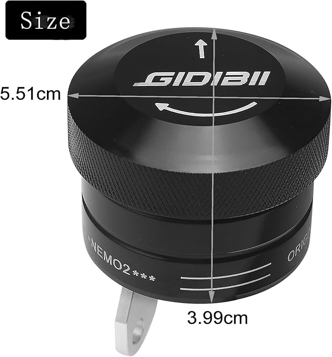 Universal Motorcycle Chain Oiler Lubricator Oiler Auto Hand Control Motorbike Oil Cup Part (Black)
