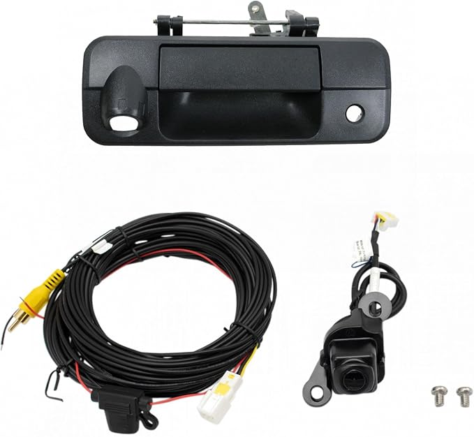 TRQ Rear View Camera Kit Black Compatible with 2007-2013 Toyota Tundra