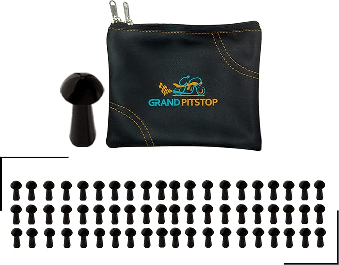 GRAND PITSTOP Replacement Mushroom Plugs for tubeless Tire Puncture Repair kit - for Cars, Motorcycles- Spare Plugs (60 Plugs)