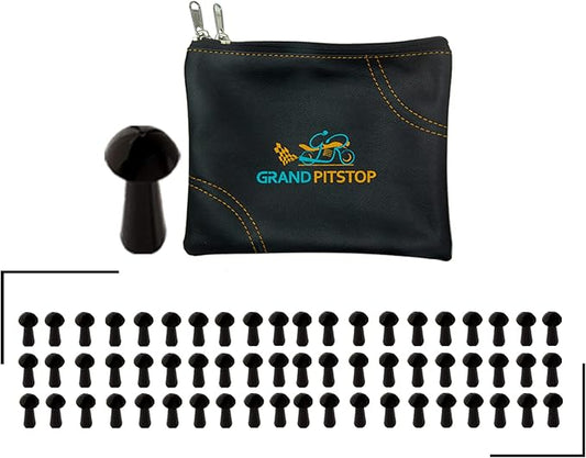 GRAND PITSTOP Replacement Mushroom Plugs for tubeless Tire Puncture Repair kit - for Cars, Motorcycles- Spare Plugs (60 Plugs)