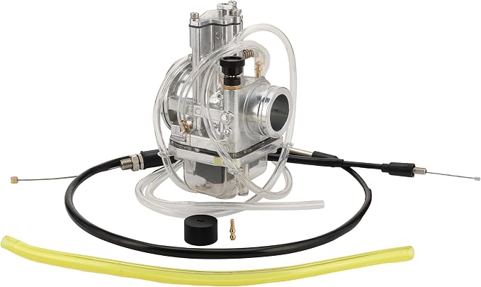 WOOSTAR 30mm Carburetor with Throttle Cable Replacement for YZ250F KX250F RMZ250 CRF250R CRF450R Lectron 2 Stroke Power Jet Carburetor 250cc 300cc 350cc 400cc 450cc Motorcycle