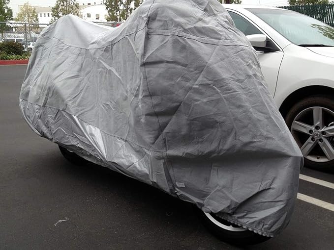 CarsCover Ultrashield Heavy Duty Waterproof Motorcycle Cover for Harley Davidson Touring Road Glide and Street Glide Bike HD Covers