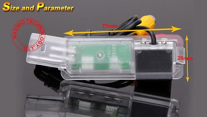 Waterproof Car Rear View Backup License Plate Light Camera Night Vision, Replacement for VW Golf5/V/Golf7 MK7/VII/Passat CC/Skoda Scirocco/Seat Leon/Seat Leon 5F/Lamando/Golf 5 V/Passat 3C Limouine