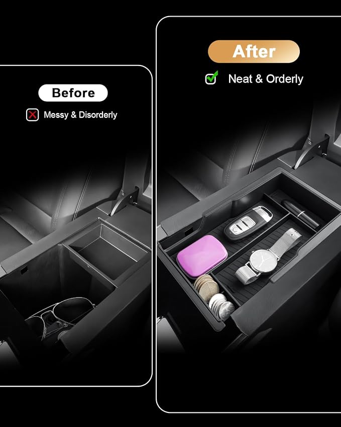2026 Equinox Center Console Organizer - For 2025-2026 Chevy Equinox Double Layer Center Console Organizer - Double-Layer Armrest Box Storage Tray For 2025 2026 Equinox(LT/Active/RS) Accessories