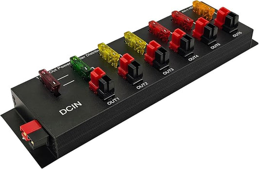 1 in 6 Connector Power Divider Power Board 40Amp Power Pole Distribution Block Module Powerpole Distribution Block.