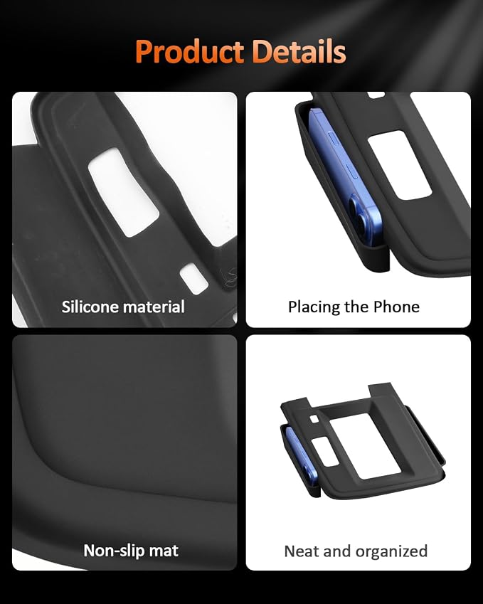 for 2026 Toyota Corolla Gear Shift Panel Cover with Side Pocket Storage – Silicone Shifter Console Protector with Organizer Pouch – Interior Accessories for 2026+ Corolla
