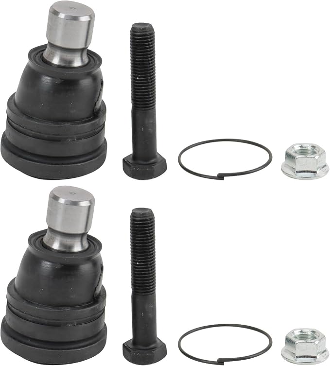 TRQ Front Lower Driver and Passenger Side Ball Joint Set Compatible with 2011-2018 Ford Fiesta 2011-2014 Mazda 2
