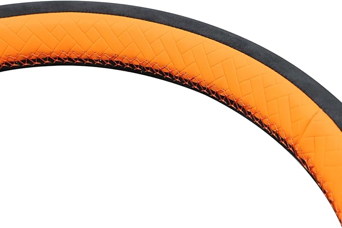 MEWANT Hand Stitch 3D Style Steering Wheel Protector Wrap Cover for GMC Sierra 1500 2019-2023/Sierra 1500 Limited 2022/Sierra 2500 2020-2024/Sierra 3500 2020-2024/Yukon 2021-2023