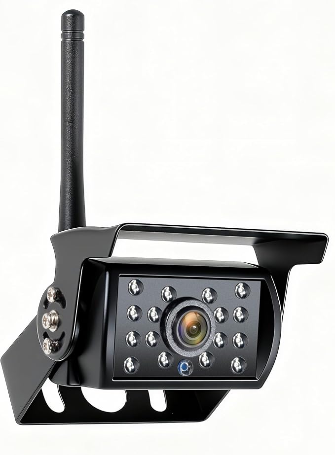 WOOCRTY Single Wireless Rear View Camera, Compatible with Model WZ5 Wireless Backup Camera System. Please Consult Seller Before Purchase if not Sure The Model You Purchased. (Model:WZ5R)