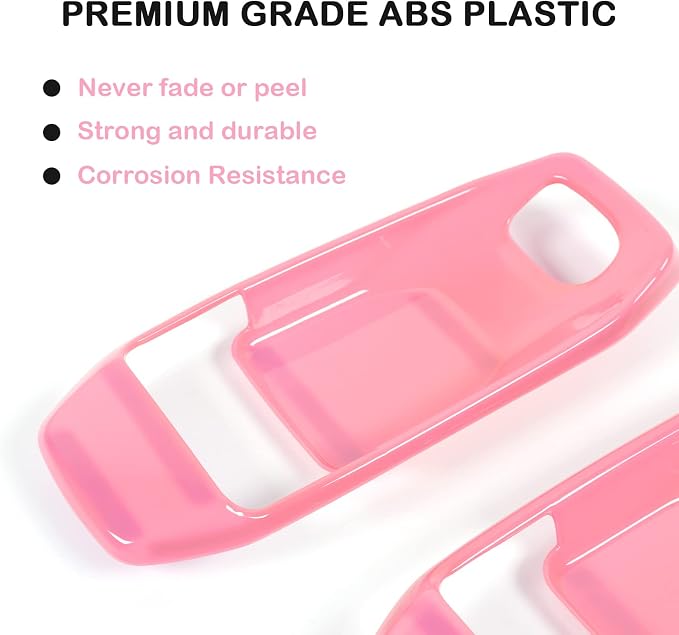 CheroCar 21PCS Full Set Interior Decoration Trim Kit for 2018-2026 Jeep Wrangler JL JLU & Gladiator JT Steering Button Frame, Air Conditioning Vent, Reading Light,Speaker (Pink)