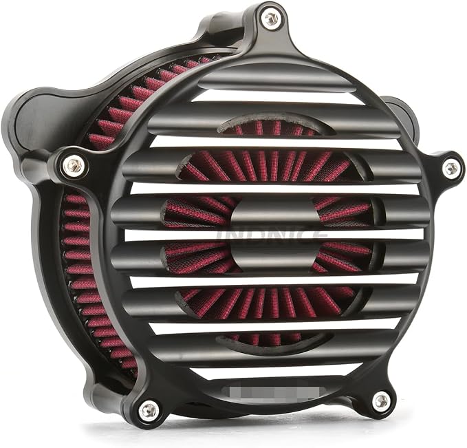 For harley air cleaner filter Sportster Softail Touring street road king glide Dyna for harley davidson air intake filters (Venturi style -red filter, D-For M8 Touring/Softail 2018-UP)