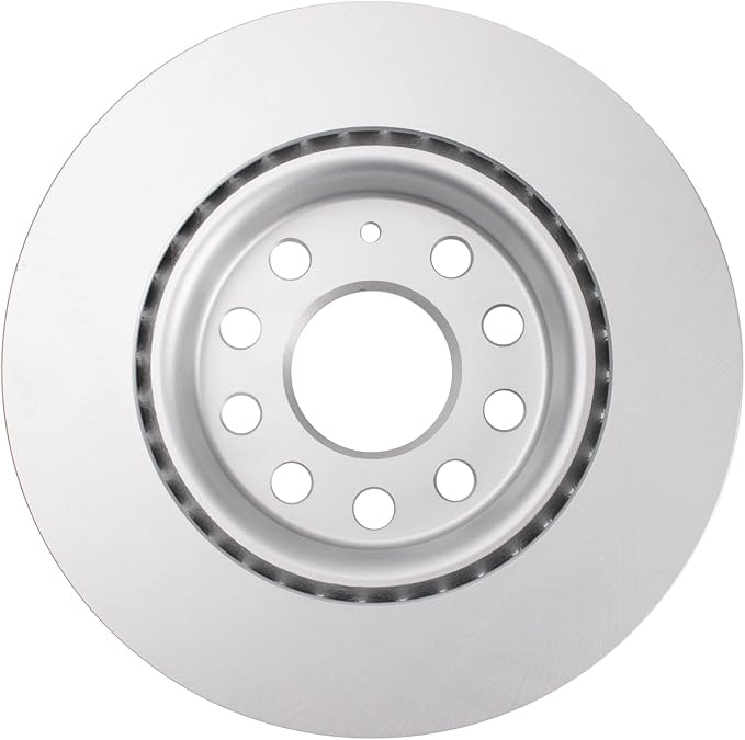 TRQ Front Brake Rotor Set G Coated Vented Compatible with 2011 Audi A3 2011 A3 Quattro 2011-2015 Volkswagen Jetta 2013 Volkswagen GTI