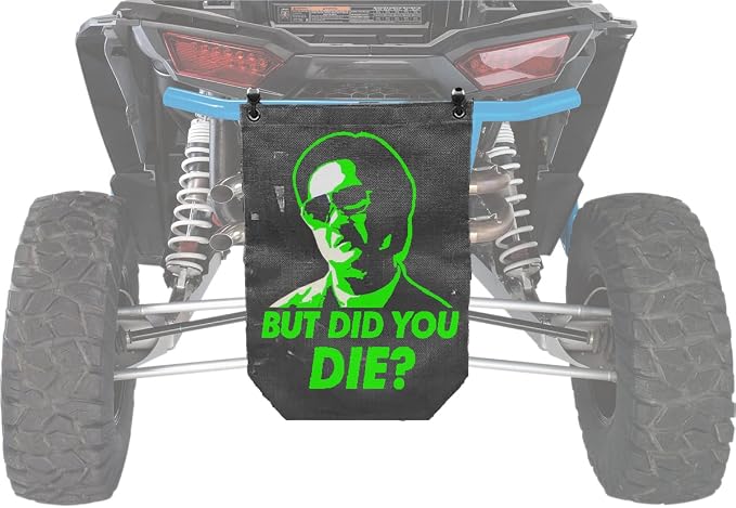 Universal UTV/Marine/Outdoor Mesh Bag "But Did You Die" Design in Green (TB-BDYD-G)