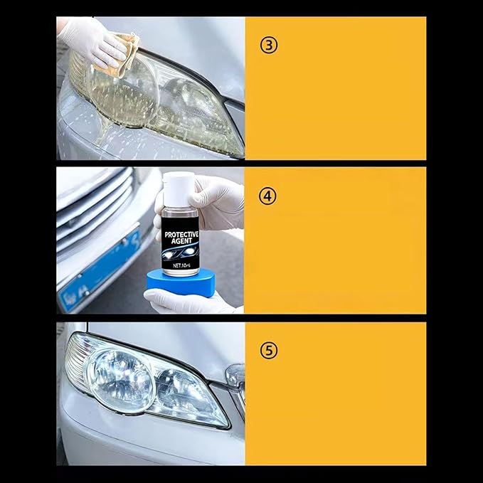Headlight Restoration | Car Stain Remover User-Friendly,Headlight Cleaner Spray,for Pickup Car Tractor Truck ATV Vehicles Trailer RV Sedan