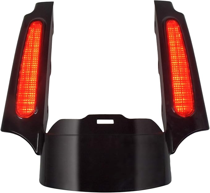 Motorcycle Rear Fender Fascia with LED Light Fit for Harley Touring Road Glide Street Glide Electra Glide 2009-2013