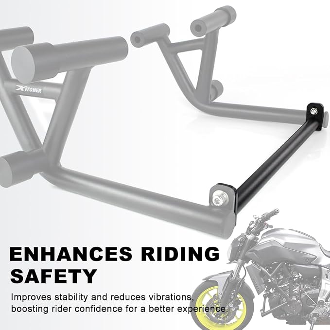 Xitomer Stunt Crash Cage Compatible with XSR700 2015-2024, FZ-07 MT-07 2014-2024 FZ07 MT07 Drift Street Engine Guard Crash Bar Race Rail