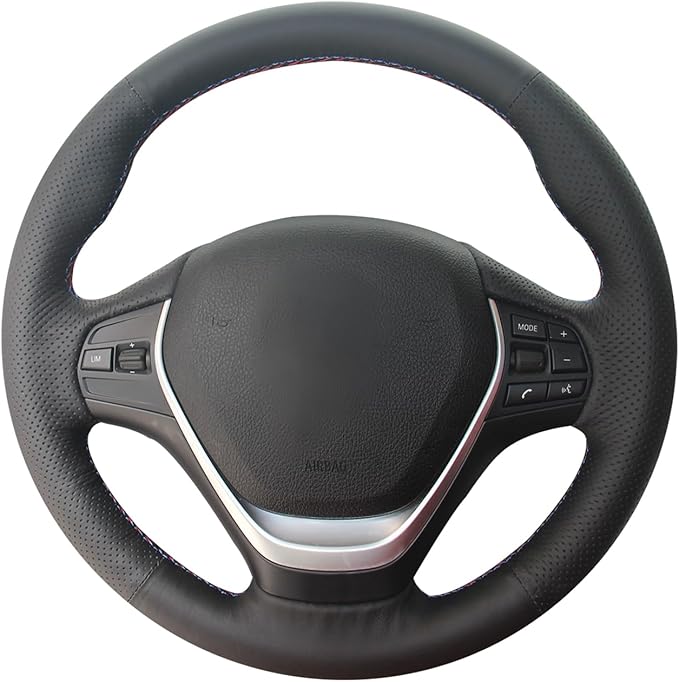 MEWANT DIY Steering Wheel Cover for BMW 2Series F22 F23 F30 F34 F32 F33 F36 Customized by Artificial Leather