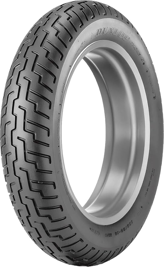 Dunlop D404 Front Motorcycle Tire 80/90-21 (48H) Black Wall - Fits: Kawasaki Vulcan Custom VN900 2006-2016