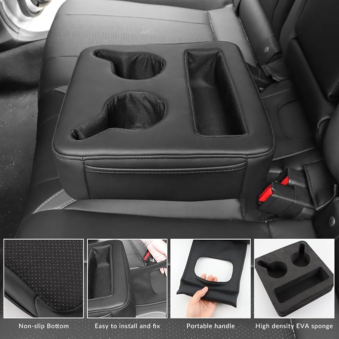 MARCHFA Center Console Organizer Tray Compatible for 2023 2024 2025 Kia NIRO with Cup Holders for Car Backseat