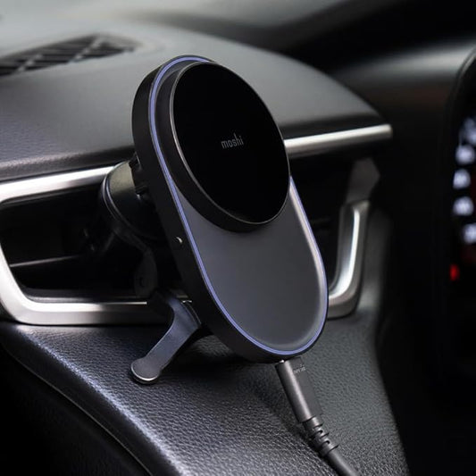 Moshi Qi2 Wireless Car Charger(15W) - Mist Black