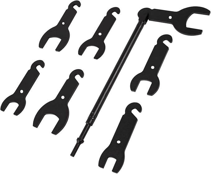 43300 Pneumatic Fan Clutch Wrench Set Removal Tool Kit Gear Assisted Positioning Tool for Ford GM Chrysler by Lucky Seven