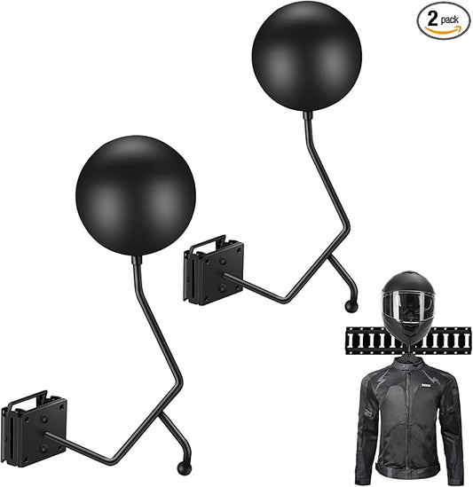 E-Track Helmet Holder, E Track Motorcycle Bicycle Dirt Bike Helmet Hanger Rack Mount Hook Bracket Display Storage Stand Organizer, Etrack Accessories for Enclosed Trailer, Truck, Warehouse and Garage