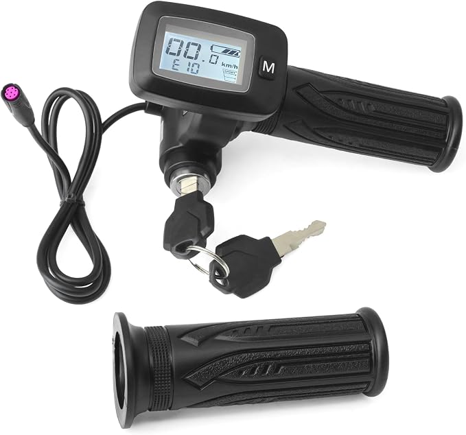 Upgrade 48V Throttle with M Key button Replacement for tutti Soleil 01 for Tuttio Soleil01 for tutto Soleil 01 Electric Dirt Bike Note the button（with M) is not compatible with the one (without M)
