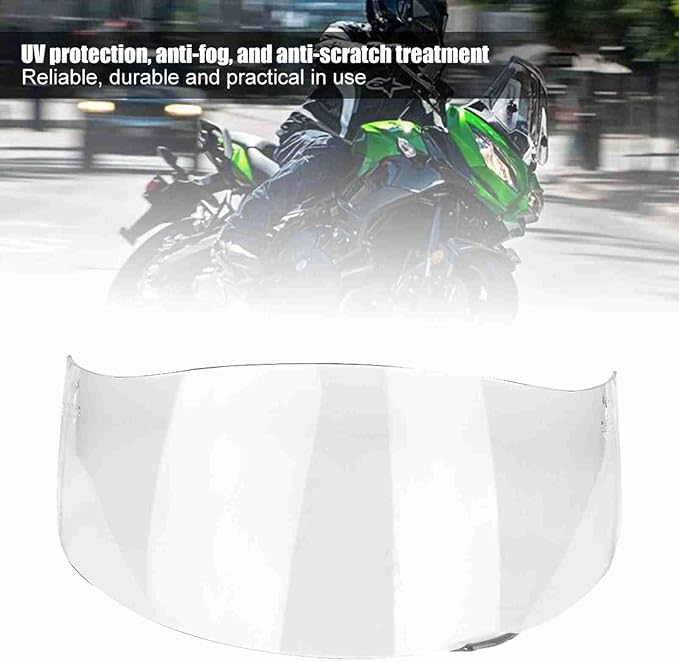 Motorcycle Helmet Face Shield Replacements, Motorcycle Helmet Visor Compatible with AGV K1 K1S K3 SV K5 K5S UV Protection (Clear)