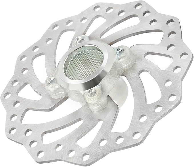 Rear Brake Rotor Disc & Hub Holder Bracket & Bolts for Yamaha YFZ450R YFZ450X 2009-2023 1TD-F5712-00-00 18P-25712-00-00 1S3-2582W-20-00