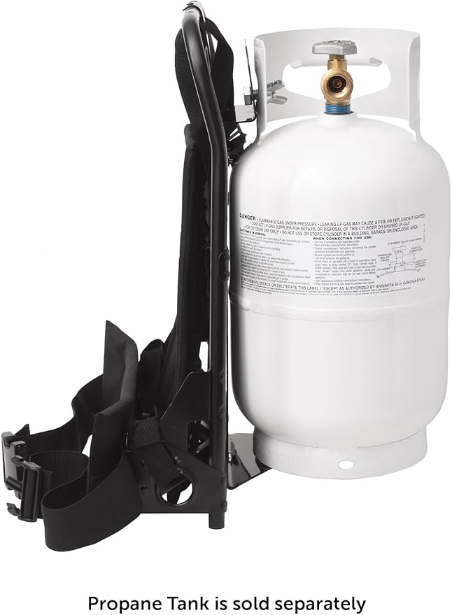 Flame King Propane Tank Alice Frame Backpack Carrier for 10LB Cylinder and Weed Torch