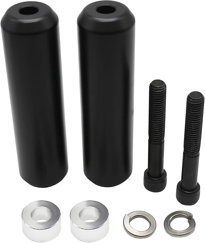 6.5" Upper Shock Mount Frame Sliders Falling Crash Protector Guards Falling Side Protector No Cut Kits Fit for Sportster XL883 XL1200 2004-2022(Smooth Style)