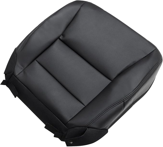 FZJDSD Black Driver & Passenger Side Bottom & Top Lean Back Microfiber Leather Seat Covers Compatible with Honda Accord 2013 2014 2015 2016 2017