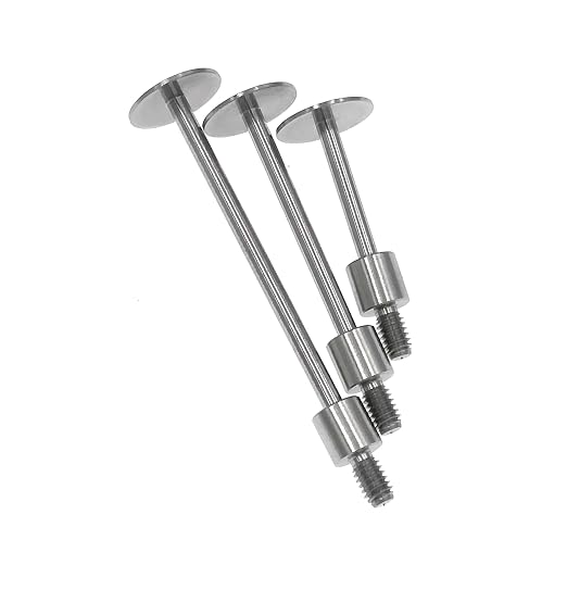 SUXING Flat Contact Points for Dial Indicator Depth 0.5mm Thickness 10 mm Diameter 4-48 UNF Thread (4-48UNF A Set)