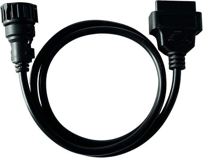 Heavy Duty Truck OBD2 Adapter for Scania 4 Pin to OBD 16 Pin Cable,Fit for Scania Industrial/Marine Engine 4pin Can Bus Diagnostic Cable Connector,Work with OBDII Diagnostic Scanner Tools
