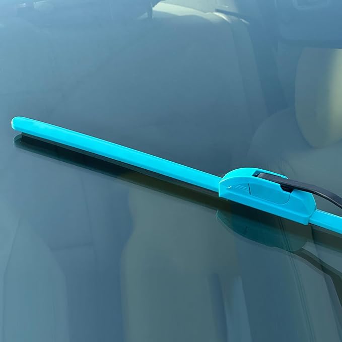 OEM QUALITY 22" + 22" PARRATI Premium All-Season Blue Windshield Wiper Blades (Set of 2)