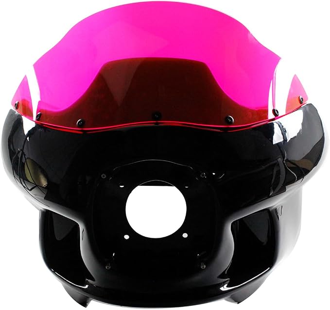POWERAJAMES PMMA Windshield Windscreen for Harley FXRT Out Fairing (PMMA Pink)