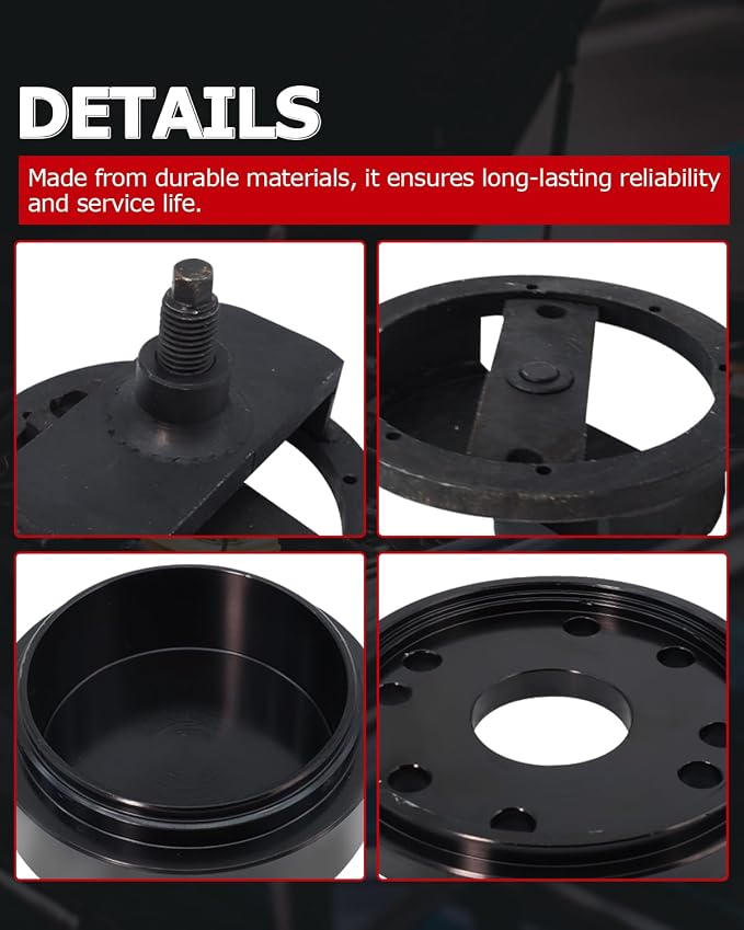 1ST Front & Rear Crankshaft Seal Remover & Installer with Wear Sleeve Installer Tool Set for Paccar PX-6, Cummins 3.9L 5.9L 6.7L 1989-2016, Replace OE: 3824078 5395259 3163734 3163628 3163741 ST-224C
