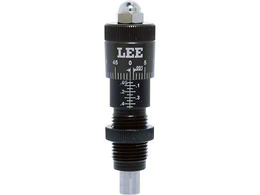 Lee .380/9mm/40 S&W/10mm Micrometer Factory Crimp Seater Adapter, Black, 92128