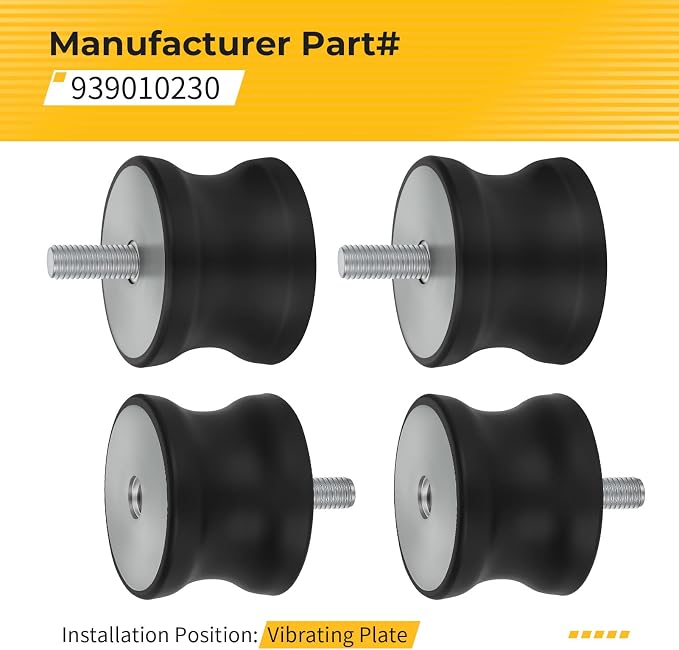 M MATI 4Pcs Shockmount for Multiquip MVC88 MVC88VTH MVC88VTH_VTHW 939010230