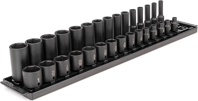 TEKTON 3/8 Inch Impact Socket Set, 30-Piece | SID91210