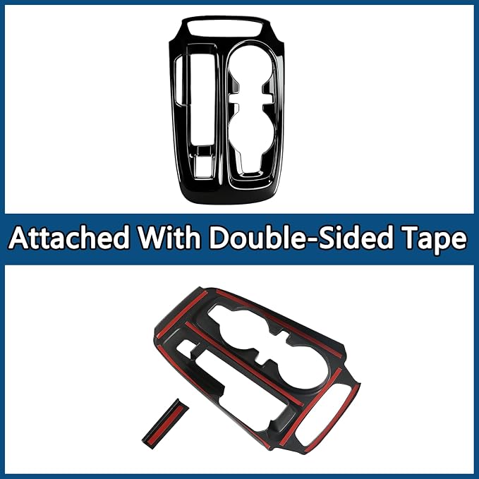 2 Pcs Center Console Gear Shift Panel Trim ABS Gloss Black Interior Protection Decor Accessories for Chevrolet Trailblazer 2024-2026